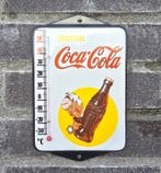 Coca Cola Drink emaille thermometer, Collections, Verzenden