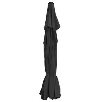 vidaXL Vervangingsdoek voor parasol 515 cm zwart, Tuin en Terras, Verzenden, Nieuw