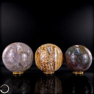 Ocean Jasper & Bumblebee Jasper Kugel-Set Krachtige