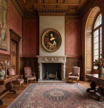 École Française (c. 1700) - Portrait de Jeune Dame de Cour