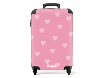 Veiling - Koffer handbagage hartjesritme, Handtassen en Accessoires, Koffers, Nieuw