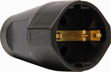 Kopp Right Angle Plastic Contrast Plug Brown 16A 3x1.5mm -, Verzenden