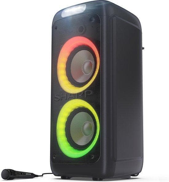 2dekans | Sharp PS-949 XPARTY Streetbeat Partyspeaker - 130W, TV, Hi-fi & Vidéo, Enceintes, Enlèvement ou Envoi