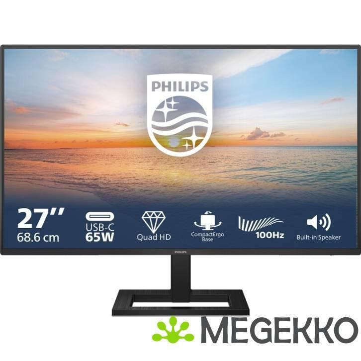 Philips 1000 series 27E1N1600AE/00 27  Quad HD 100Hz USB-C, Computers en Software, Overige Computers en Software, Nieuw, Verzenden