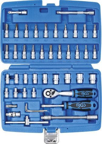 Bgs Technic Dopsleutelset 6,3 mm (1/4) 46-delig, Verzenden, Nieuw