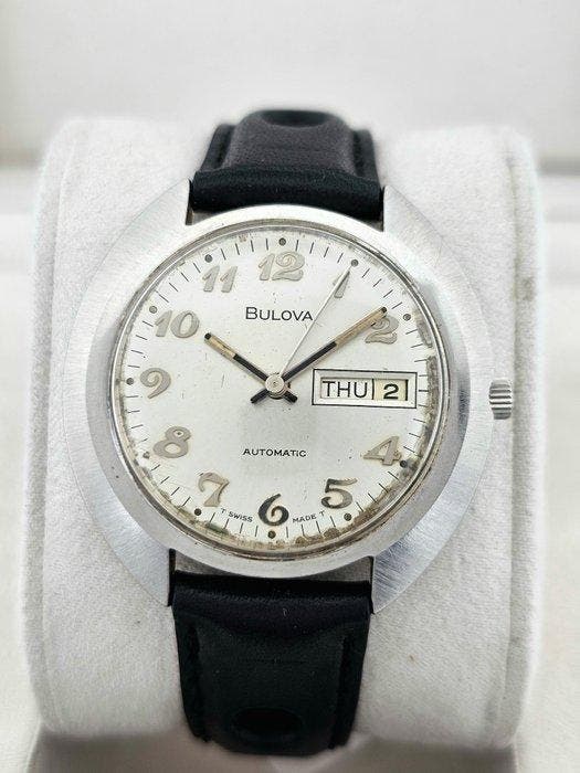 Bulova - Automatic Day-Date – Vintage 1970s – Swiss Made –, Handtassen en Accessoires, Horloges | Heren