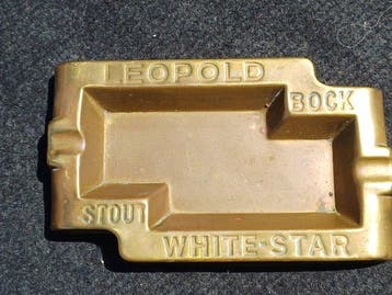 Leopold White-Star / Bock asbakken - Reclamebord (2) -