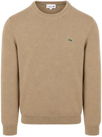 Lacoste Pullover Beige maat Maat 52/54 (L) Heren, Vêtements | Hommes, Verzenden