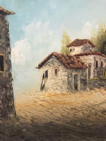 Spanish School (c. 1960) - The Spaces of Quixote, II