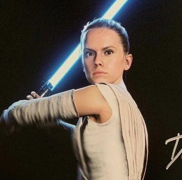 Star Wars - Daisy Ridley - 28x35 cm Photo Signed in Person -, Nieuw
