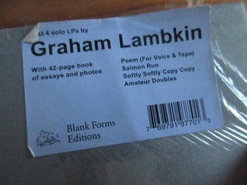 Graham Lambkin - Solos - 4 x LPs - Limited edition - Coffret, Nieuw in verpakking