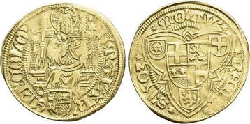 Goud-gulden 1503 Koeln-erzbistum Hermann von Hessen 1480-..., Verzenden