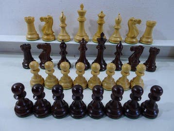 House of Staunton chess set jeu déchecs pondéré pombé, Antiquités & Art