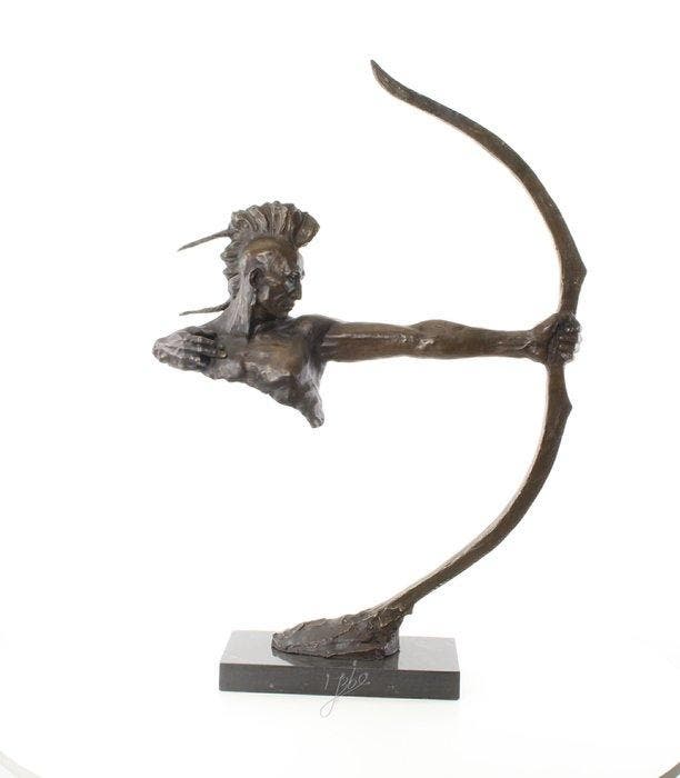 sculptuur, Beautiful, Large and Substantial Bronze Sculpture, Antiquités & Art, Curiosités & Brocante