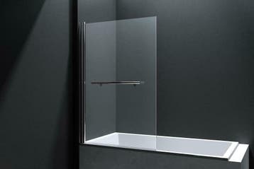 Erico badwand incl.handd-beugel 80x140cm NANO glas 6mm, Huis en Inrichting, Ophalen of Verzenden, Nieuw