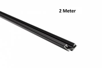 LED Profiel 2 meter - 23mm HOEK DESIGN C - ZWART, Doe-het-zelf en Bouw, Metalen, Verzenden, Nieuw