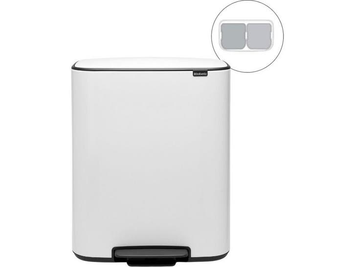 Brabantia Bo Prullenbak - 2 x 30 liter - Afvalscheiding -, Maison & Meubles, Accessoires pour la Maison | Poubelles, Envoi