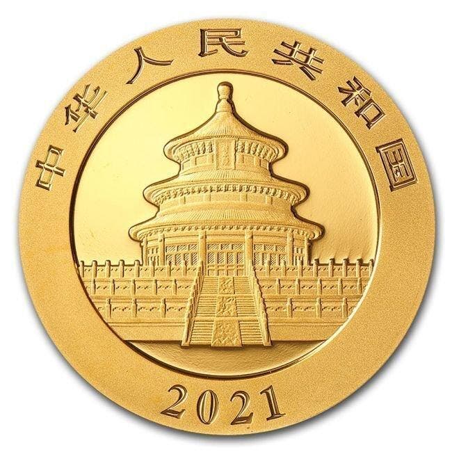 China. 100 Yuan 2021 8g ¥100 Yuan Chinese Gold Panda Coin BU, Timbres & Monnaies, Métaux nobles & Lingots