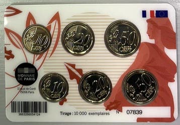 Frankrijk. Mini Set 2023/2024 Nouvelles Faces Nationales, Postzegels en Munten