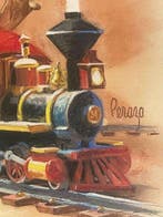Mike Peraza - Original pastel art - Calisota Toy Train, Collections