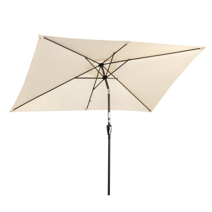 2dekans | Angel Living Parasol - 3 x 2 m - Rechthoekig -, Tuin en Terras, Parasols, Ophalen of Verzenden