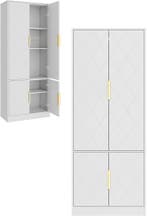 Badkamerkast - Badkamermeubel - Kast met deuren - 60x30x180, Verzenden, Nieuw