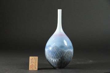 Vaas - Arita-porselein langnek vaas - Shumei Fujii () -, Antiek en Kunst