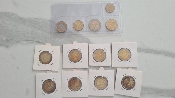 Monaco. 2 Euro / Serie 10 Cent - 2 Euro Various Years (13, Timbres & Monnaies, Monnaies | Europe | Monnaies non-euro