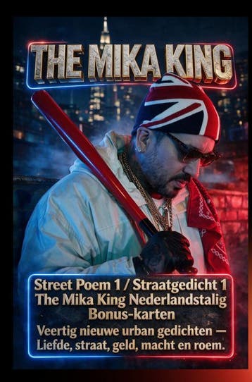 Street Poem 1 / Straatgedicht 1 The Mika King Nederlandstali, Verzenden, Nieuw, The Mika King