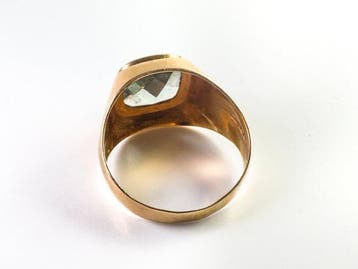 Ring - 18 karaat Geel goud - 2.76ct. tw. Toermalijn, Handtassen en Accessoires, Ringen, Nieuw