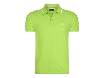 Veiling - Cappuccino Italia Polo Applique Pique - Lime - S, Vêtements | Hommes, T-shirts