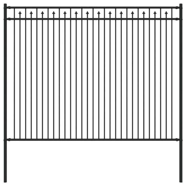 Stalen Hek 200x200cm Zwart | Tweede kansje | OP = OP, Jardin & Terrasse, Clôtures de jardin, Envoi