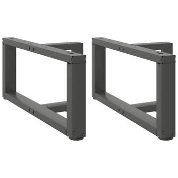 vidaXL Salontafelpoten 2 st T-vormig 60x25x(30-31) cm staal, Verzenden, Nieuw