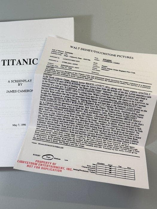 Titanic (1997) - Full screenplay and script review -, Verzamelen, Film en Tv