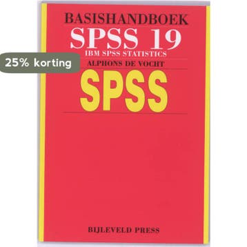 Basishandboek SPSS 19 9789055482108 Alphons de Vocht, Verzenden, Zo goed als nieuw, Alphons de Vocht