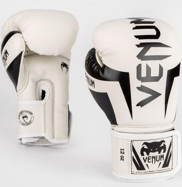 Venum Kickboks Bokshandschoenen Elite Wit Zwart, Verzenden, Nieuw, Bokshandschoenen