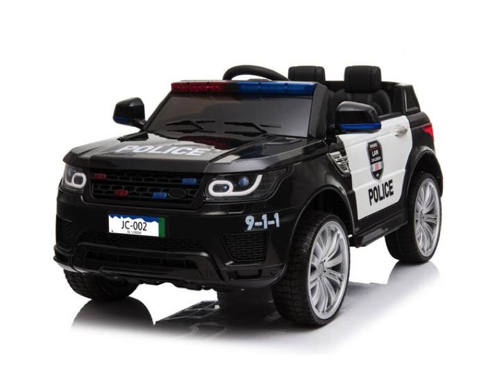 Politieauto, 12v elektrische kinderauto met rubberen banden,, Kinderen en Baby's, Speelgoed | Buiten | Accuvoertuigen, Nieuw, Ophalen of Verzenden