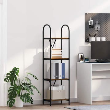 vidaXL Boekenplank 4-laags 40 x 30 x 146 cm Bewerkt hout, Verzenden