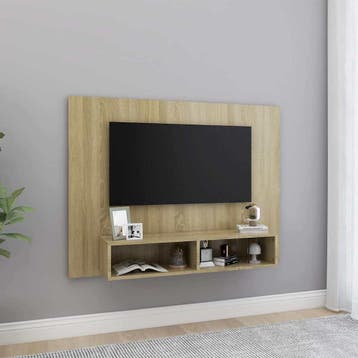 vidaXL Tv-wandmeubel 120x23,5x90 cm bewerkt hout sonoma, Verzenden