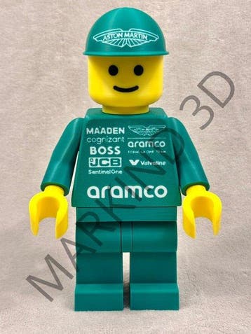 Lego Minifiguur - Racers - Aston Martin F1 figure, Nieuw