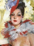 DOMERGUE Jean Gabriel - Exhibition poster - jaren 1950
