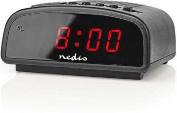 Nedis Digitale Wekker - LED - Snoozefunctie - Zwart •, Verzenden, Nieuw