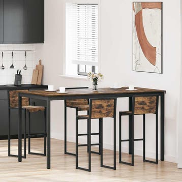 vidaXL Staande Bartafel Bewerkt hout Rechthoekig, Huis en Inrichting, Tafels | Eettafels, Verzenden, Nieuw