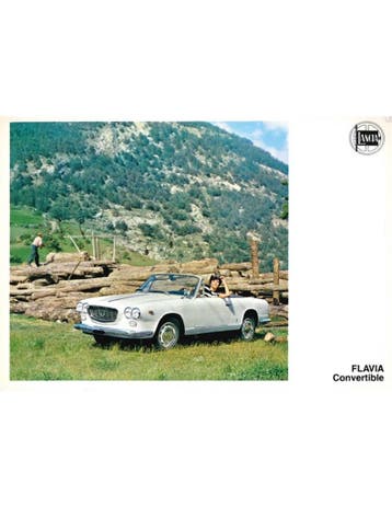 1967 LANCIA FLAVIA CABRIOLET BROCHURE ENGELS