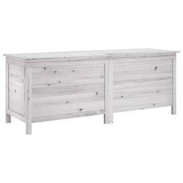 Houten tuinbox 150cm wit - Tweede kansje, OP = OP!, Verzenden, Gebruikt, Hout, Overige typen