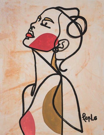 Claudia Fer.Lo - Morning Breeze - Acrylic on canvas 100 x 80