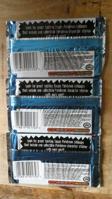 Pokémon - 3 Booster pack - Pokémon Topps Series 2 - Art Set, Nieuw