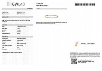 Zonder minimumprijs - Armband - 18 karaat Geel goud -, Handtassen en Accessoires, Nieuw