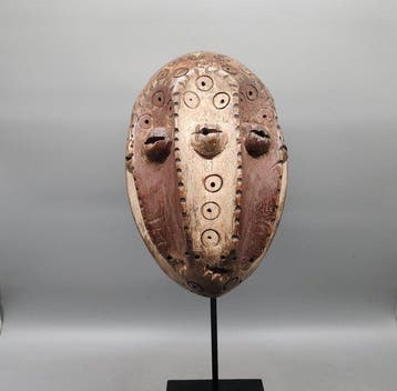 Prachtig masker - Lega - DR Congo (Zonder minimumprijs), Antiek en Kunst