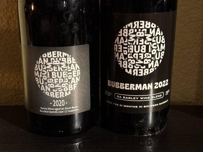 Brouwerij Kees - Bubberman 2020 en 2022 - 75cl - 2 flessen, Collections, Vins